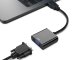 Адаптер-переходник HDMI на VGA D-Sub, черный