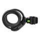 Combination Bike Lock Trizand 120cm 13.5mm Cable, black