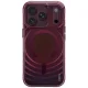 Uniq Coehl Vela Magnetic Charging vāciņš iPhone 18 Pro / 17 Pro, bordo