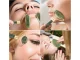 Nefrīta Sejas Rullīšu un Gua Sha Komplekts Kakla Dekoltē Zonas Masieris | Set of Jade Rollers for Face and Neck...