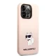 Чехол Karl Lagerfeld Silicone Choupette для iPhone 14 Pro Max - розовый