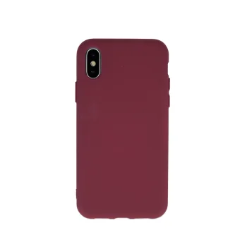 Samsung Galaxy S21 FE 5G (SM-G990B/DS) Matt Silicone Color Case Cover, Burgundy | Чехол Обложка...