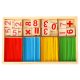 Attīstoša koka rotaļlieta skaitītājs abakuss Montessori | Wooden Educational Abacus Toy