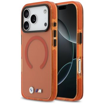 BMW M IML Shockproof Metal Logos MagSafe Phone Case Cover iPhone 17 Pro Max - Pro Orange