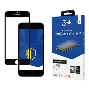 Защитное стекло 3mk HardGlass Max Lite для iPhone 7 / 8 Plus, черная рамка