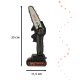 Mini Cordless Chainsaw with Battery and Charger in Case