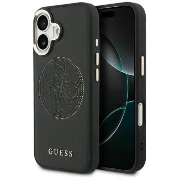 Чехол Guess Perforated 4G MagSafe для iPhone 17 - черный