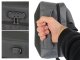 Anti-Theft Hard Shell Laptop Backpack with USB Port and Lock, Grey