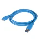 Maclean MCTV-586 USB 3.0 kabelis, USB-A uz Micro USB-B, 0.5 m, zils