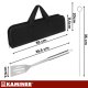 BBQ Tool Set 9 Pieces Kaminer 27184, Black