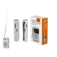 LTC Lega pārnēsājamais kabatas radio, AM/FM, 3.5 mm, sudraba krāsā
