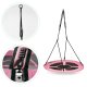 Bērnu dārza ligzdas šūpoles ECOTOYS 100cm 150kg, rozā
