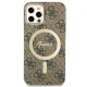 Apple iPhone 12 / 12 Pro 6.1\'\' Guess 4G Print MagSafe Case Cover (GUBPP12MH4EACSW) + Charger, Brown | Telefona...