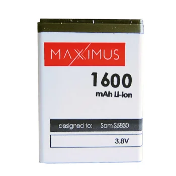 Maxximus akumulators Samsung S5830 Ace, 1600mAh