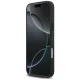Чехол Mercedes Leather Star Pattern Stripes MagSafe для iPhone 17 Pro Max, Черный