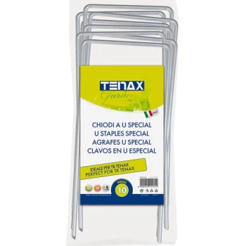 U veida metāla stiprinājuma tapas TENAX 22 cm, 10 gab.
