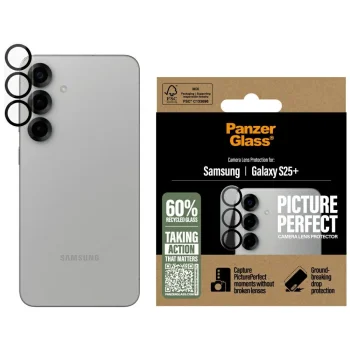 PanzerGlass PicturePerfect rūdītā stikla kameras lēcas aizsargs Samsung Galaxy S25+ | Tempered Glass Screen...