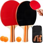 Table Tennis Set with 2 Ping Pong Paddles 3 Balls and Case
