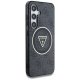 Guess 4G Glitter Triangle Buttons MagSafe vāciņš Samsung Galaxy S25 Melns