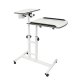 Laptop shelf table on wheels
