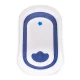 Складная детская ванночка Ecotoys со сливом, синяя