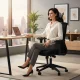 ModernHome ergonomisks biroja krēsls, melns