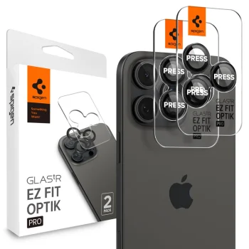 Защитное стекло для камеры Spigen Glas.tR EZ Fit Optik iPhone 14/15/16/17 Pro & Pro Max,...