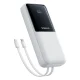 Baseus Lipow 20000mAh 22,5W внешний аккумулятор с двумя встроенными кабелями...