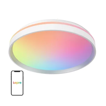 Умный потолочный светильник Lepro T1, RGB+CCT, 1800 лм, IP44, белый