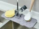 Силиконовый коврик для раковины под кран 37x14см
