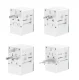 Dudao A65Pro 65W EU / US / JP / AUS / UK travel adapter 2x USB-C 2x USB-A - white