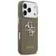 Чехол Guess Grained Big 4G Classic Logo для iPhone 17 Pro — коричневый