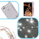 LED dekoratīvā virtene uz stieples, 5m, 50 LED, auksti balta