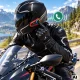 Motocikla ķiveres interkoms Q08 2X ar Bluetooth un RGB, melns