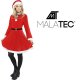 Malatec Mrs. Claus / Santa\'s Helper Costume (Dress, Hat, Belt)