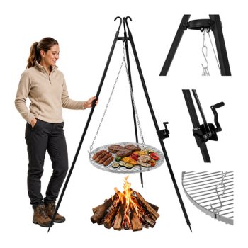 Kaminer Tripod Garden Grill, 190x70 cm