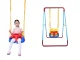 3-in-1 Kids Garden Bucket Swing with Adjustable Backrest, Blue