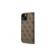 Guess iPhone 14 Pro Max чехол-книжка 4G Vintage Gold Logo, коричневый