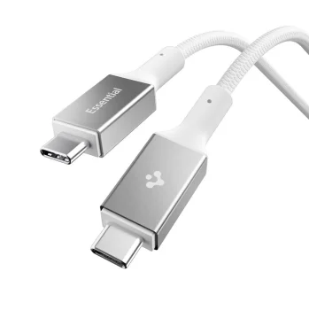 Spigen Essential EB24015CC USB-C / USB-C kabelis 240W 150cm, balts