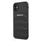 Mercedes iPhone 11 чехол Leather Debossed Lines, черный