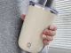 Pašmaisoša termokrūze ar USB uzlādi, 350 ml, bēša