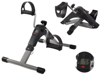 Kompakts Pārnēsājams Kāju un Roku Velotrenažieris ar Displeju | Arm and Leg Pedal Exerciser Mini Bike with Display