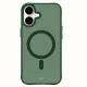 Telefona vāciņš 3mk Smoke MagCase iPhone 16, MagSafe, puscaurspīdīgs zaļš