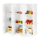 Детский модульный стеллаж Modernhome PJJCBS0009-09B, 9 секций, белый