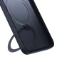 Чехол 3mk для Apple iPhone 16 Pro Max Smoke Case Mag&Stand, черный