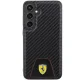 Ferrari Samsung Galaxy S24+ vāciņš Carbon Stitched Bottom, melns