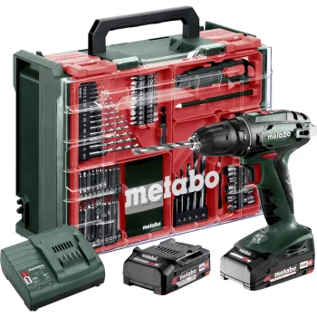Metabo BS 18 Set akutrell-kruvikeeraja, 2 × 2 Ah akud