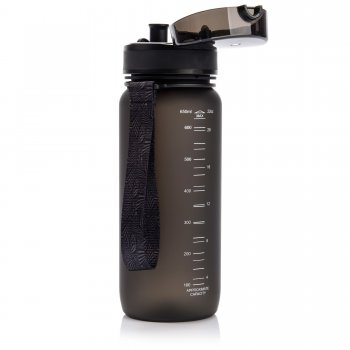 Meteor Ūdens Pudele Treniņiem Sportam Tūrismam 650 ml, Melna | Sports Water Bottle