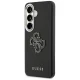 Guess Grained Big 4G Metal Logo vāciņš priekš Samsung Galaxy S26+, melns