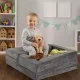Ecotoys TMSRT-16-GY saliekams moduļu dīvāns bērniem, 4 daļas, pelēks